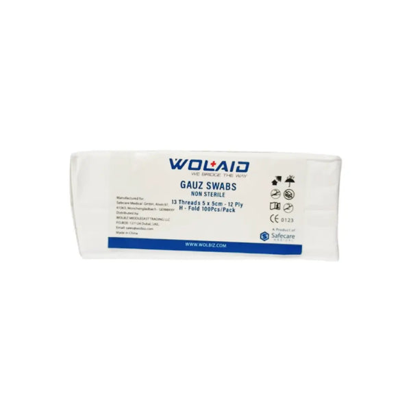 Wolaid Gauze Swab Non Sterile 5*5cm 100s