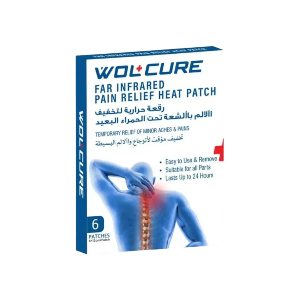 Wolcure Infrared Pain Relief Heat Patch 6s  fast-acting pain relief patch for muscles and joints