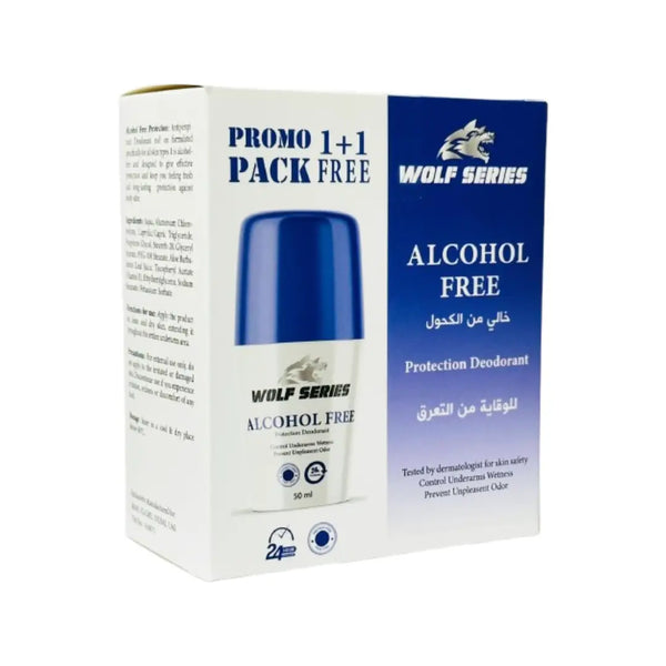 Wolf Series Deo Alcohol Free 50ml 1+1 Promo