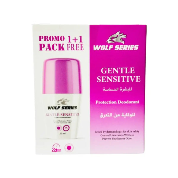 Wolf Series Deo Gentle Sensitive 50ml 1+1 Promo