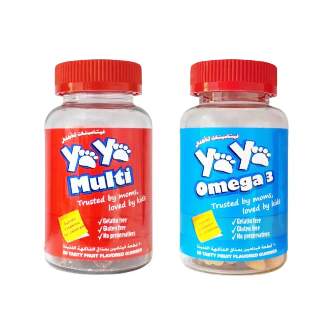 YAYA Multivitamins + Omega 3 Fruit Flavored Gummies 60s Each daily chewable supplements for immunity
