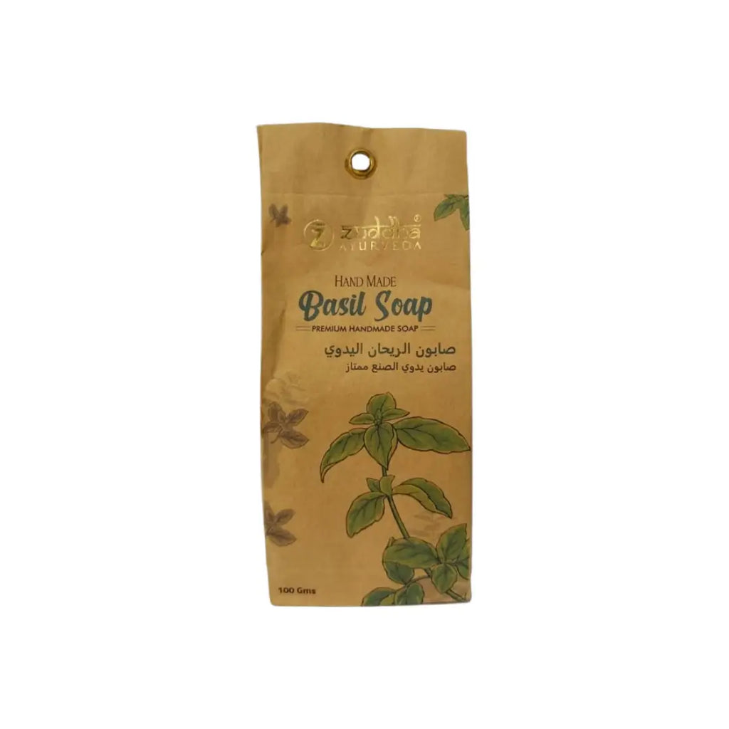 Zuddha Basil Soap 100g bar soap packaging