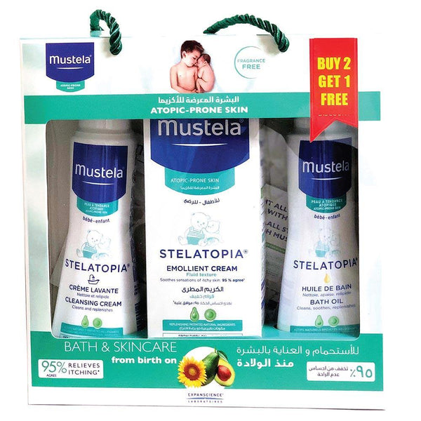 Mustela Atopic-Prone Skin Set – Gentle Care for Sensitive & Dry Baby Skin