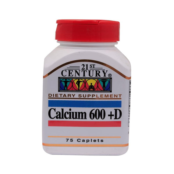 21ST CENTURY CALCIUM 600+D CAPLET 75s