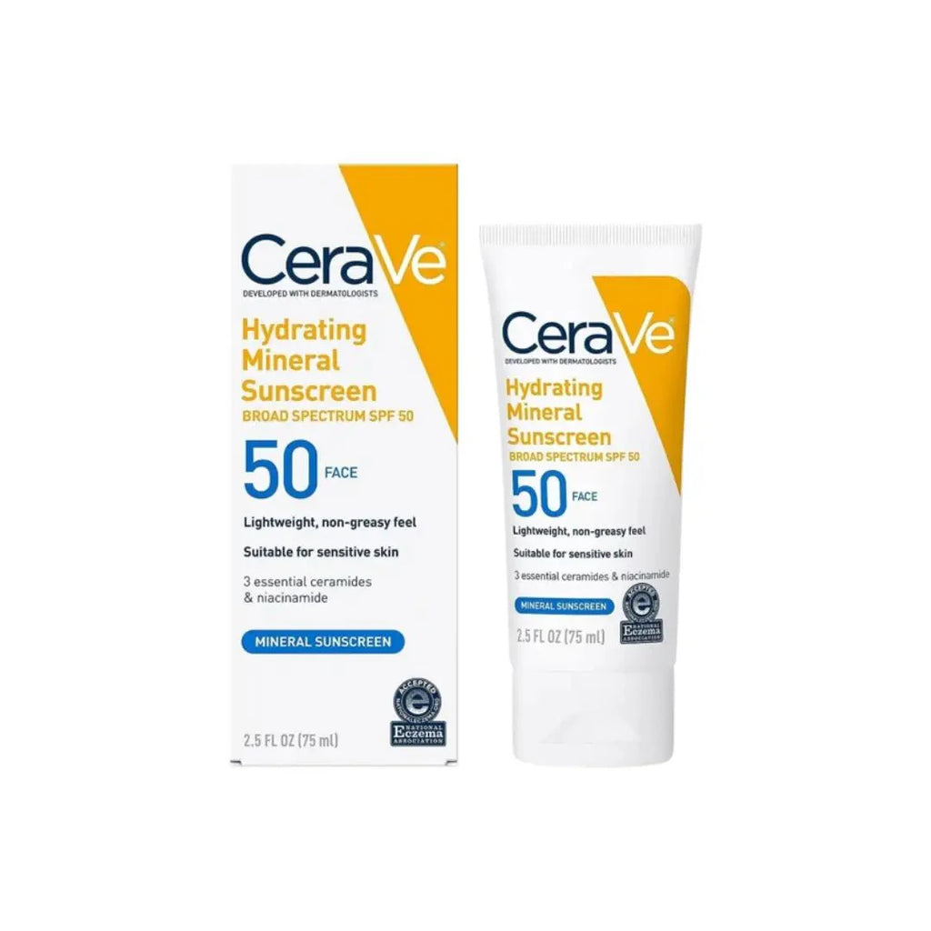 سيرام في - واقي شمسي معدني مرطب SPF50 - 75 مل