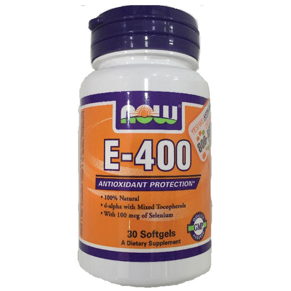NOW E 400 Mixed with Selenium Softgels 30S
