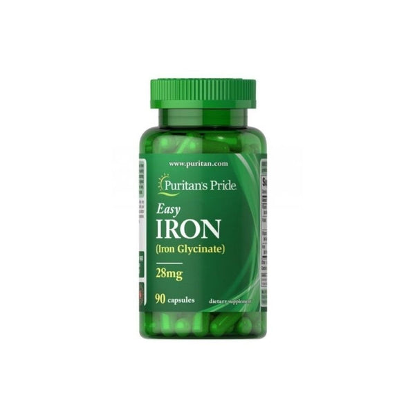 PURITANS PRIDE EASY IRON GLYCINATE 28MG CAP 90s