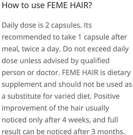 Feme Hair Capsules 60s