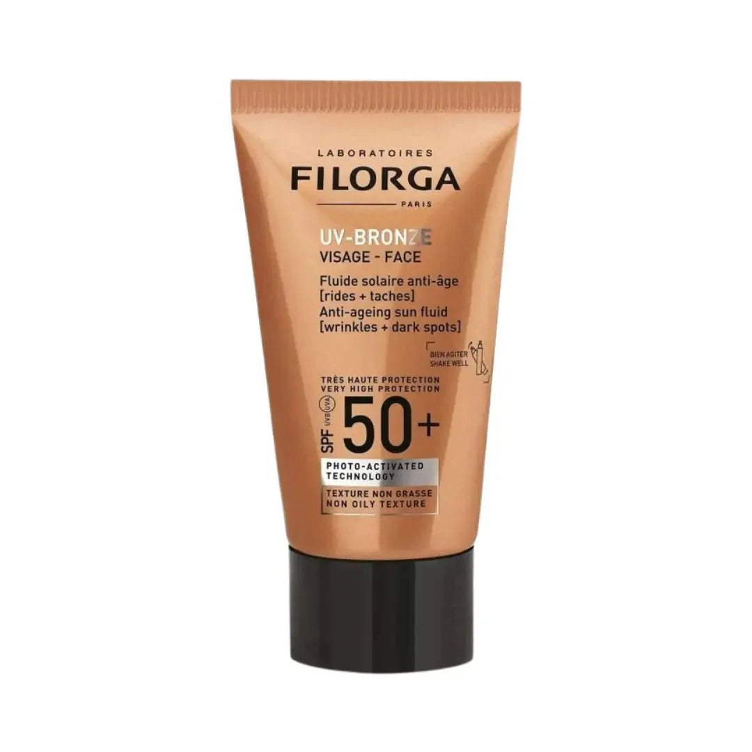 Filorga UV Bronze SPF50+ Sun Fluid 40ml packaging front view