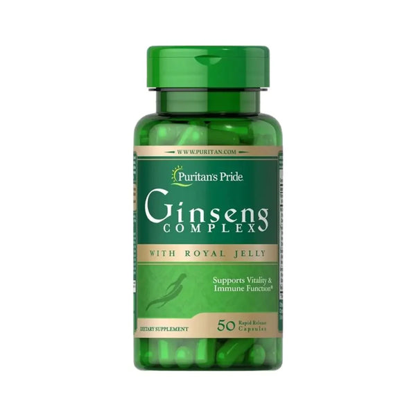Puritans Pride Ginseng Complex With Royal Jelly CAP 50s