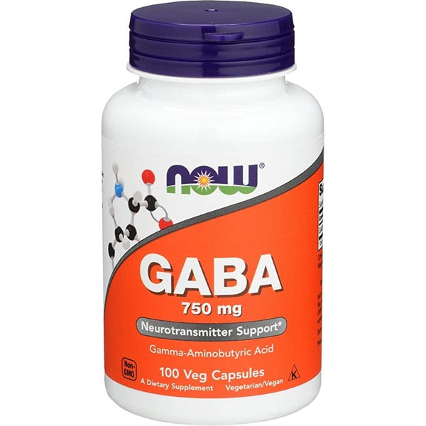 NOW GABA 750MG CAP 100s