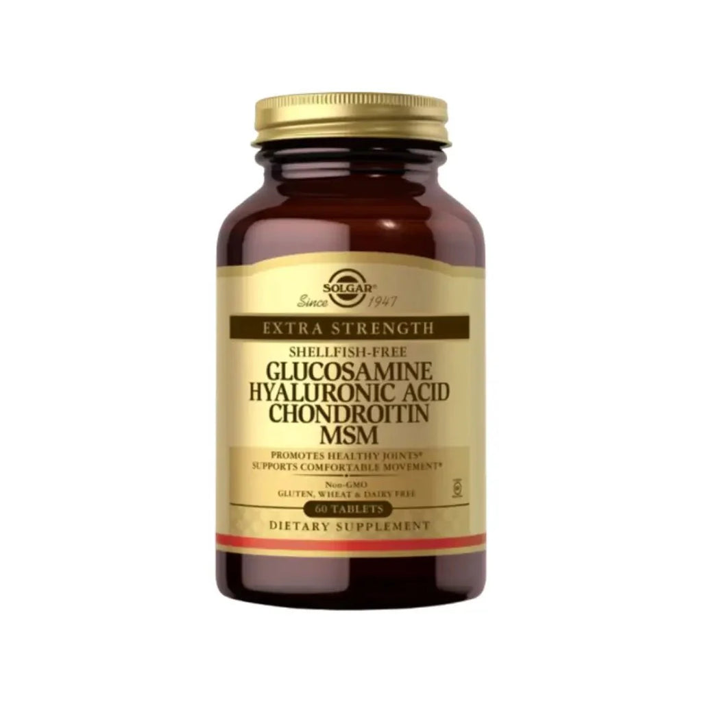 Solgar Extra Strength Glucosamine Hyaluronic Acid Chondroitin MSM TAB 60s