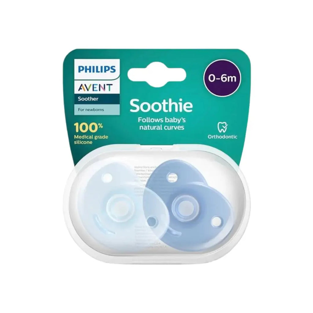 Philips Avent Curved Silicone Soother 0-6M SCF099/20