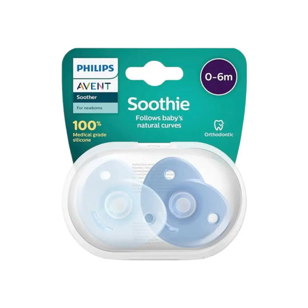 Philips Avent Curved Silicone Soother 0-6M SCF099/20