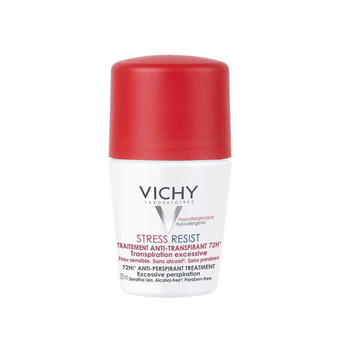 Vichy 72Hr Stress Resist Anti-Perspirant Treatment Roll-On 50 mL x 2