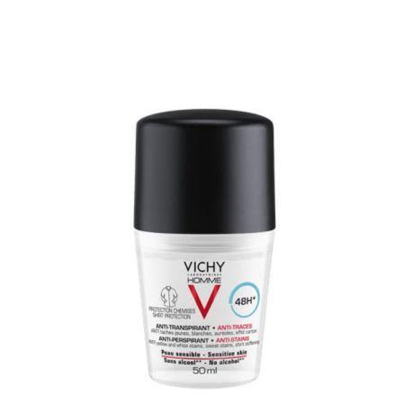 VICHY HOMME 48H ANTISTAINS DEO ROLL ON 50ML